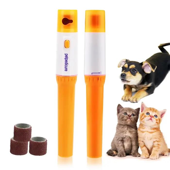 Broyeur à ongles électrique pour animaux de compagnie, ciseaux à griffes de chat, coupe-ongles pour