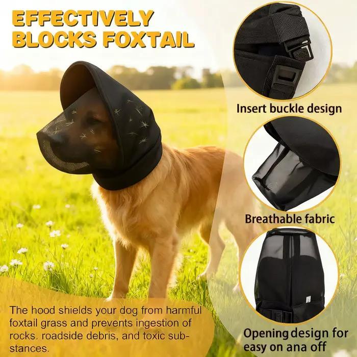 Masque de protection pour chiens pour empêcher la consommation accidentelle, empêcher les aboiements, les morsures, la consommation aléatoire et les piqûres de moustiques