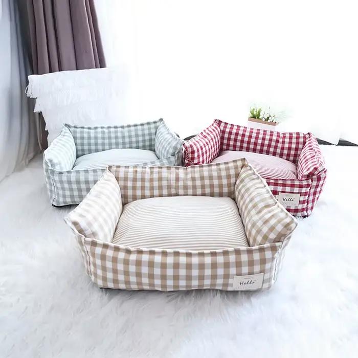 Lit pour chien chats chiot maison chenil pour chiens d'intérieur petit moyen chat canapé pour animaux de compagnie lit