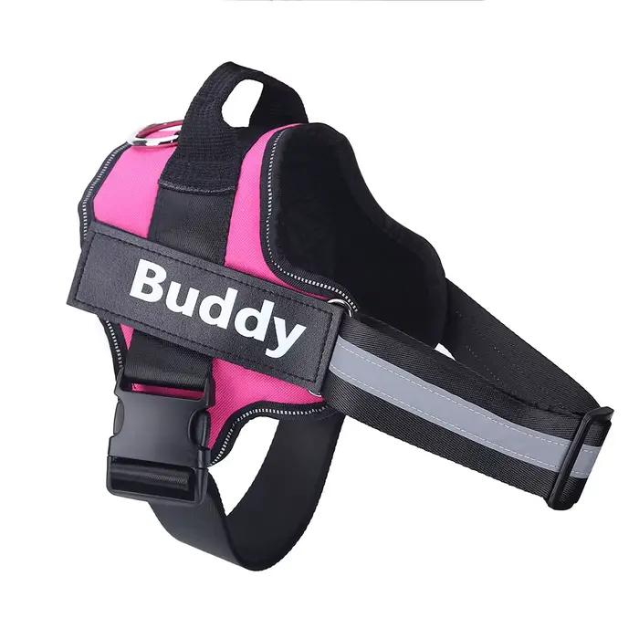Gilet harnais pour chien respirant et réfléchissant personnalisé, harnais réglable pour animaux de c