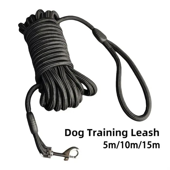 360 ° Laisse d'entraînement pour chien anti-emmêlement robuste, laisse de rappel et d'agilité long