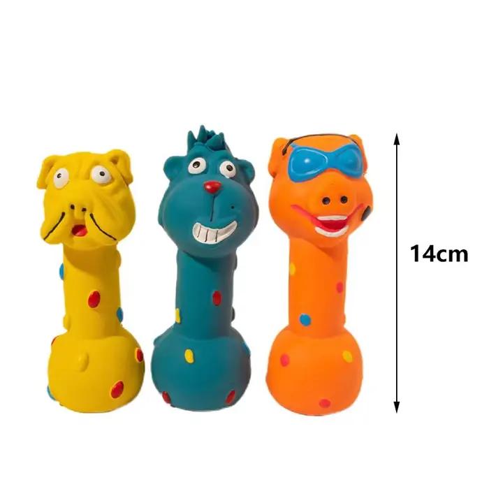 Jouets en caoutchouc pour chien grinçant, jouet à mâcher en Latex résistant aux morsures, jouet sono