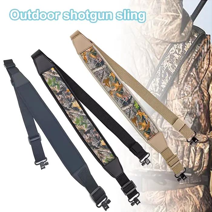 Harnais à 2 points avec épaulettes pivotantes, longueur de la sangle réglable en nylon, pour la chasse en plein air