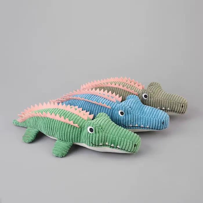 Jouet réaliste en peluche Crocodile pour chien