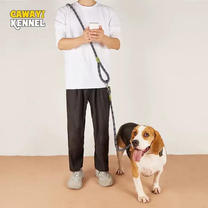 Laisses réfléchissantes en Nylon, chaîne pour chien de compagnie, corde de Traction pour courir, mai