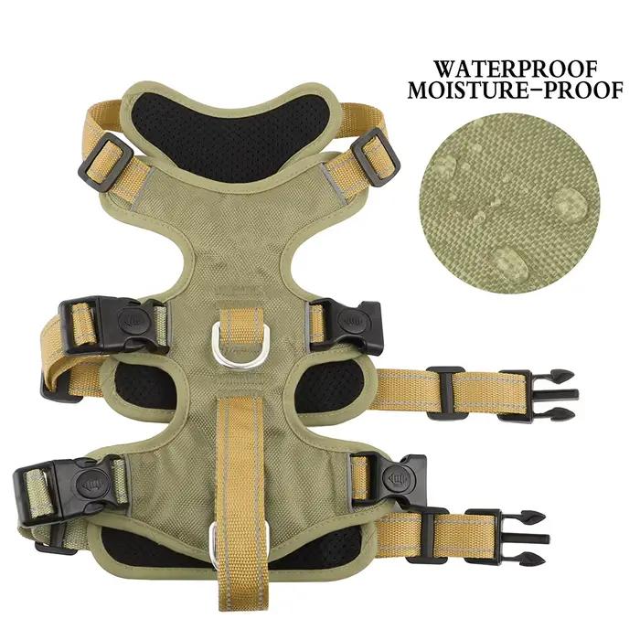 Harnais imperméable pour chien, boucle sûre, rembourré, réfléchissant, en Nylon, gilet pour chiens,