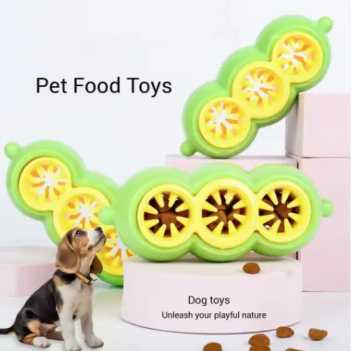 Jouet distributeur de friandises pour chien en forme de pois