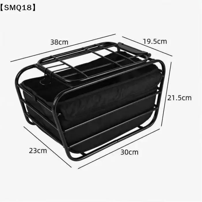 Panier de vélo 2-en-1 pour chien, panier de transport pour animaux de compagnie, panier de chargement pour porte-bagages arrière, convient aux chiens et chats de petite et moyenne taille jusqu'à 12 lb