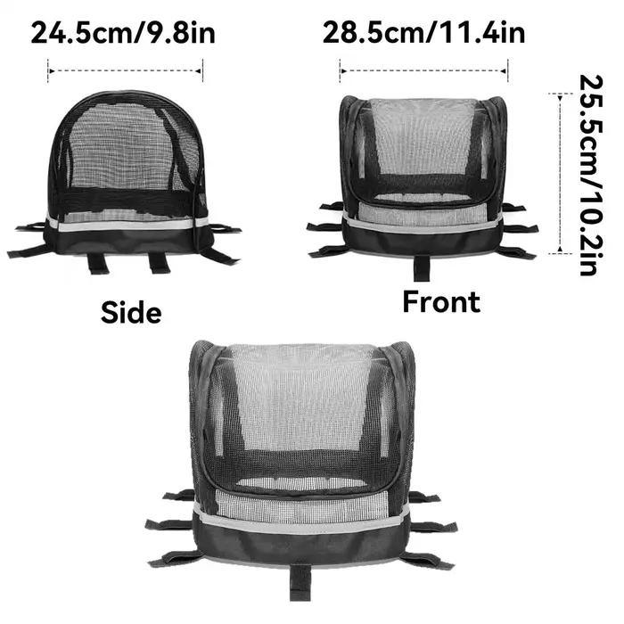 Panier de vélo pour chien avec fenêtre, support de guidon pour animaux de compagnie, petit panier de vélo pour chien pour les loisirs quotidiens, les trajets domicile-travail, les activités urbaines e