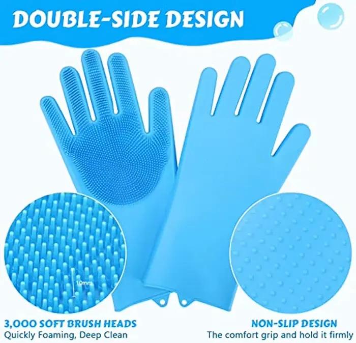 Gants de bain pour toilettage pour animaux de compagnie, shampoing pour chien et chat, épurateur, ma