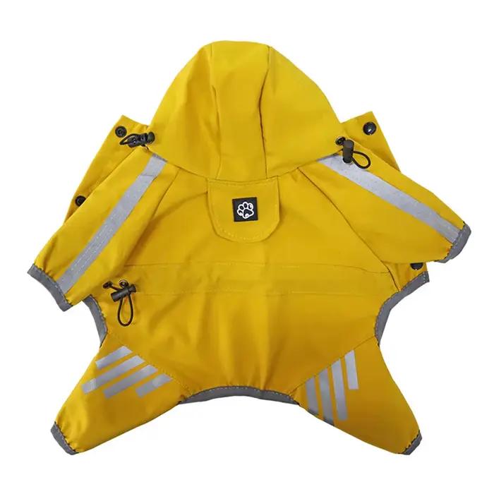 Imperméable en PU pour animaux de compagnie avec capuche