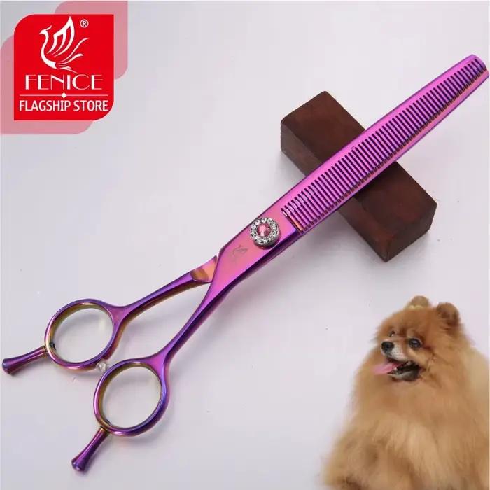 Fenice professionnel JP440C acier 7.0 pouces ciseaux de toilettage pour chien pour chien coupe cisea