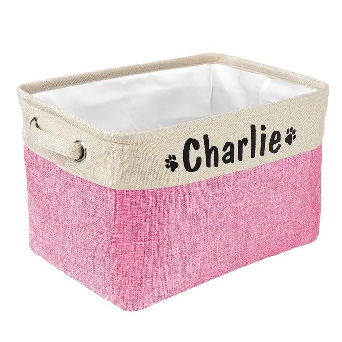 Panier de rangement personnalisé pour jouets de chien