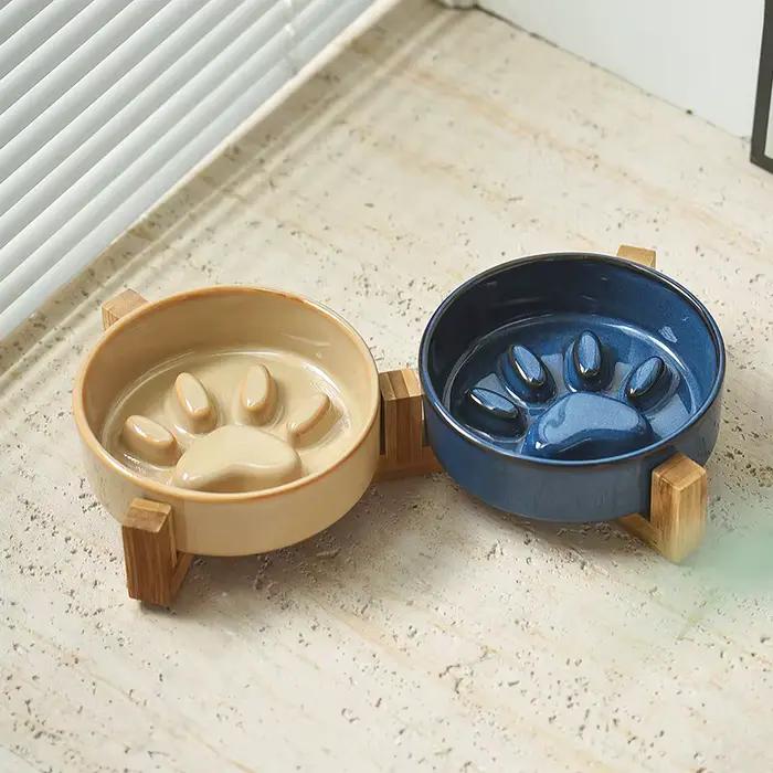 Gamelle anti-étouffement à alimentation lente pour chien avec base antidérapante