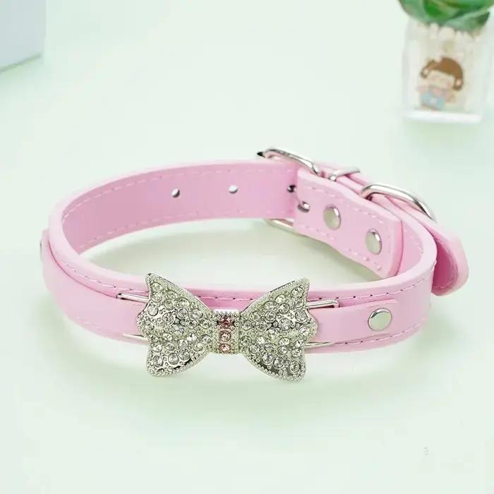 Collier de chiot en cuir PU pour chien