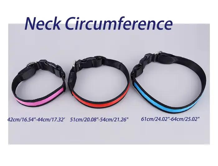 Chien LED Collier réglable USB Rechargeable