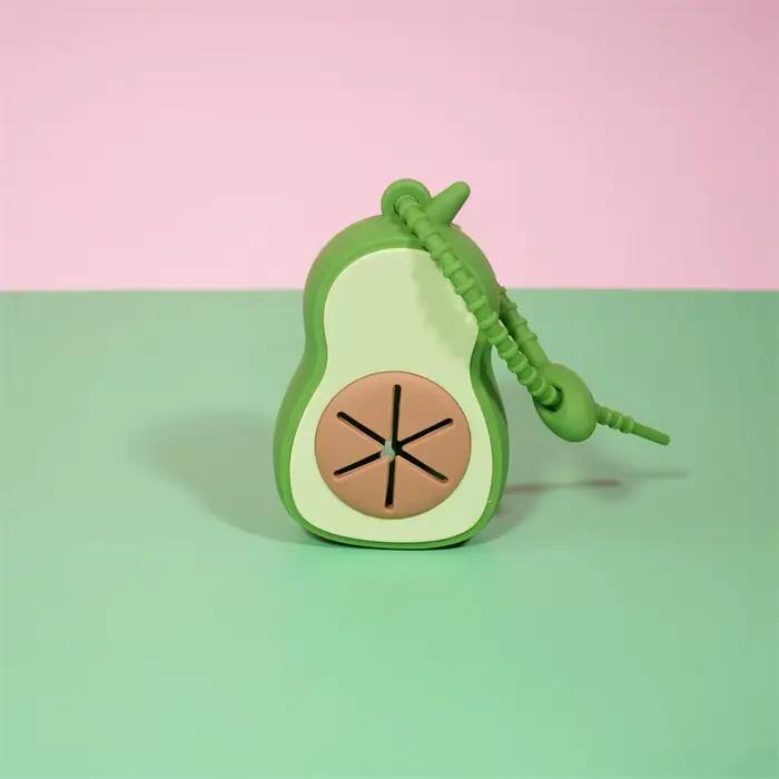 (1 avocat + 1 rouleau de sac poubelle) distributeur de sacs poubelles pour chien en forme d'avocat mignon Scooper