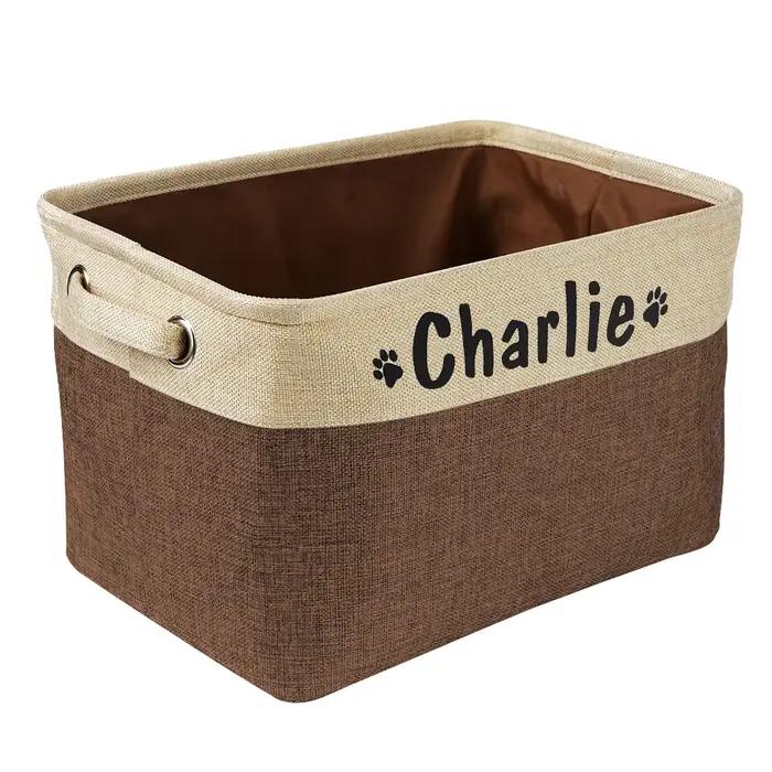 Panier de rangement personnalisé pour jouets de chien