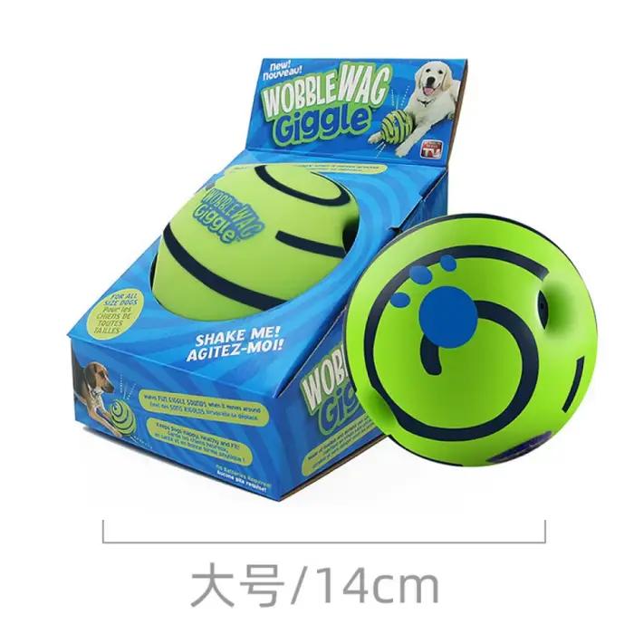 Jouets pour chiens : Balle interactive Wobble Wag Giggle Glow