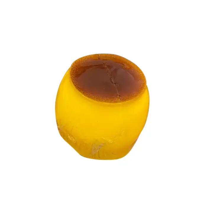 Jouet à presser anti-stress en forme de pudding au caramel, sonore et croustillant, fait main, non-rétractable, pour cadeau