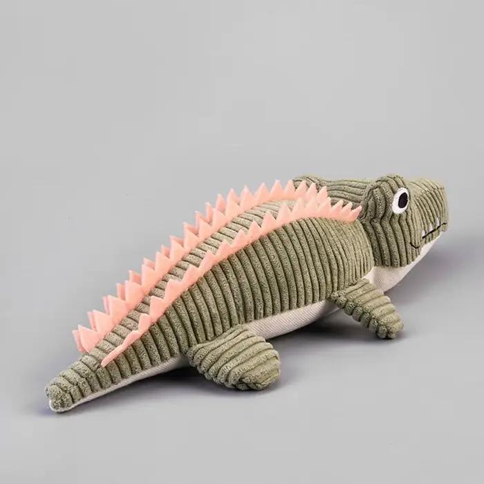 Jouet réaliste en peluche Crocodile pour chien