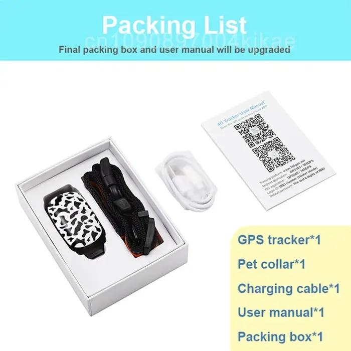EN STOCK - Collier GPS 4G étanche pour animaux de compagnie - Anti-vol - Anti-perte pour chien et chat - Avec
