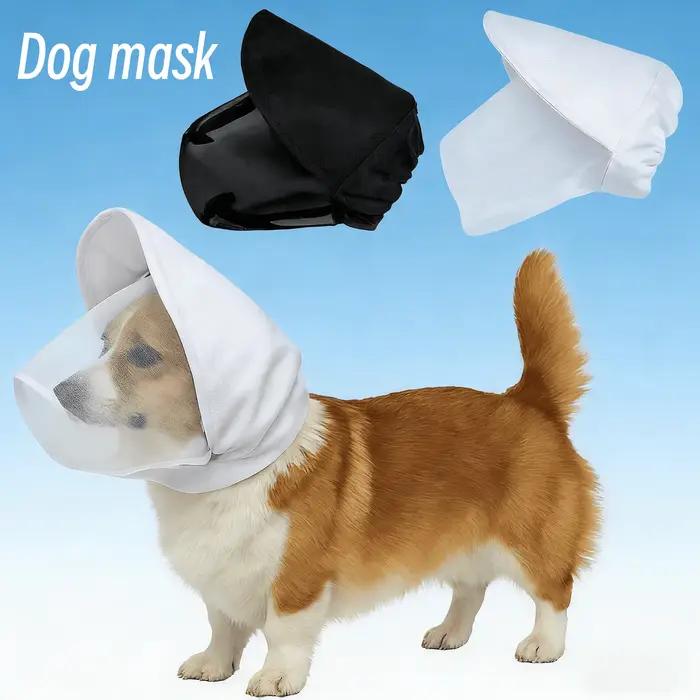 Masque de protection pour chiens pour empêcher la consommation accidentelle, empêcher les aboiements, les morsures, la consommation aléatoire et les piqûres de moustiques
