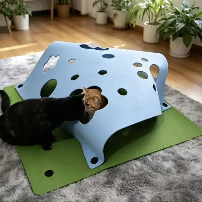 Tunnel interactif pour chat