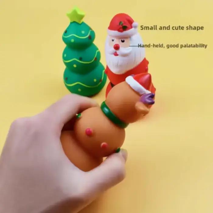 Jouets à mâcher grinçants pour animaux de compagnie sur le thème de Noël