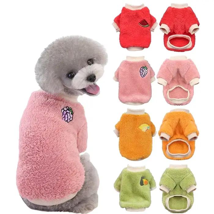Manteau chaud en peluche pour chiot