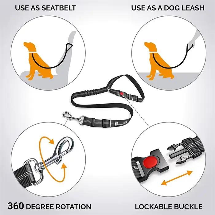 Ceinture de sécurité de voiture Casting pour animaux de compagnie, chiot, promenade, voyage, accesso