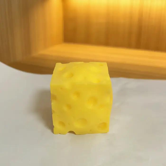 Jouet anti-stress portable en forme de fromage à presser, boule souple à rebond lent pour décoration de bureau, jouet de décompression pour adultes, cadeau