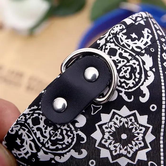 Collier pour chien et chat en PU avec écharpe pour petits et moyens chiens Chihuahua Corgi chiot colliers réglables fournitures pour animaux de compagnie accessoires para perros
