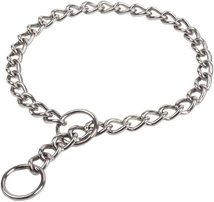 Collier de dressage sans soudure en acier inoxydable 304 pour chien