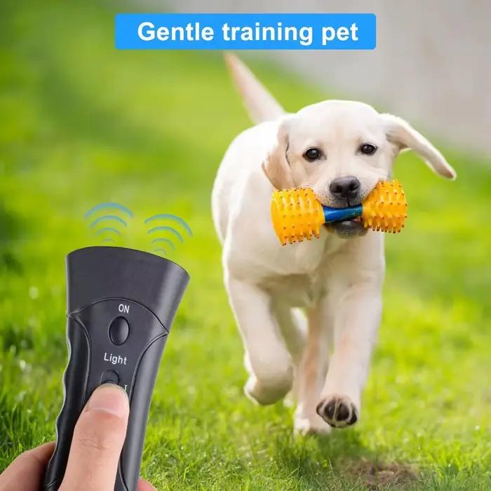 Dispositif anti-aboiement à ultrasons pour chien avec lumière LED, sûr et humain, pour l'entraînement des animaux de compagnie