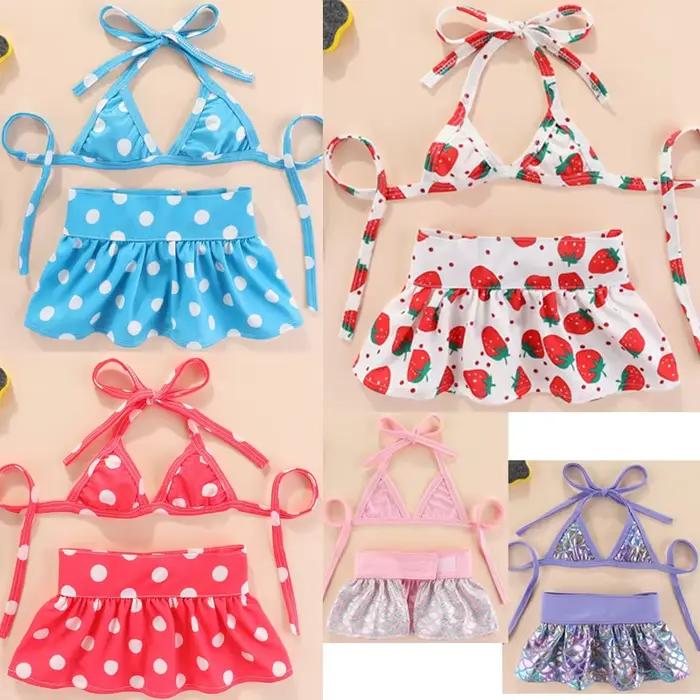 Ensemble de robe à la mode pour petits chiens, vêtements pour chiens sirène, maillot de bain bikini