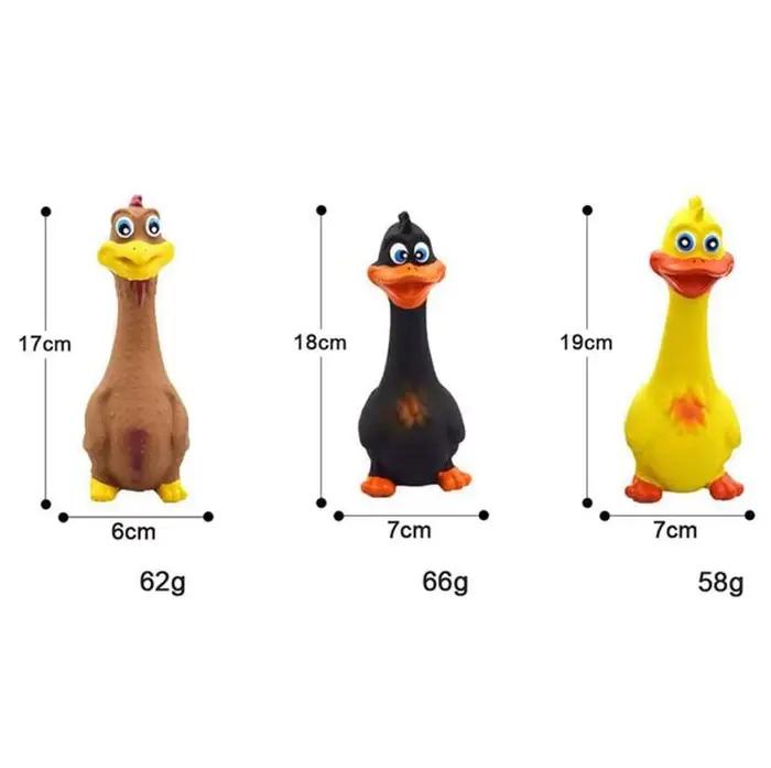 Jouets en caoutchouc pour chien grinçant, jouet à mâcher en Latex pour chien, poulet, Animal, résist