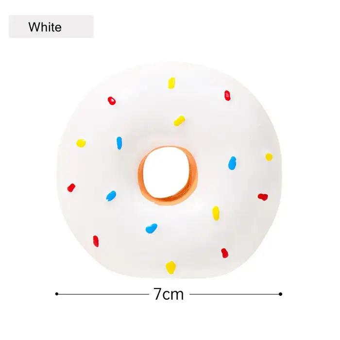 Nouveau Donut chien jouet à mâcher jouets sonores Simulation beignets meulage nettoyage soulagement des dents