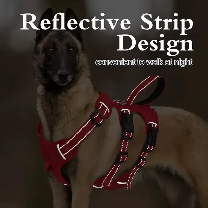Harnais imperméable pour chien, boucle sûre, rembourré, réfléchissant, en Nylon, gilet pour chiens,