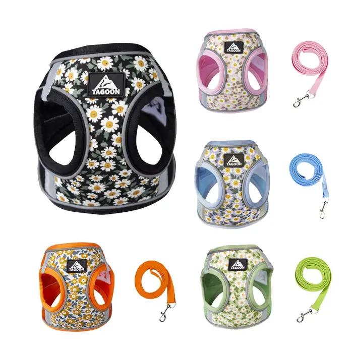 Harnais et laisse en maille de Nylon pour chat, harnais respirant pour chaton, petit chien, chiot, b