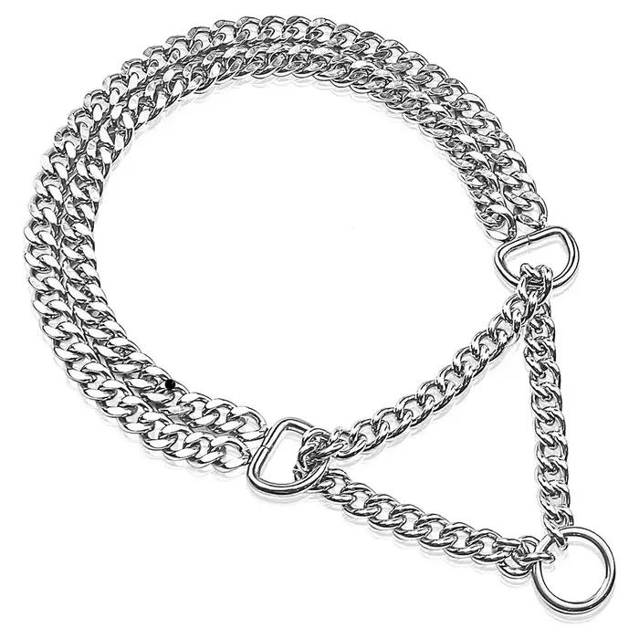 Collier de pincement Martingale en métal pour animaux de compagnie pour chiens