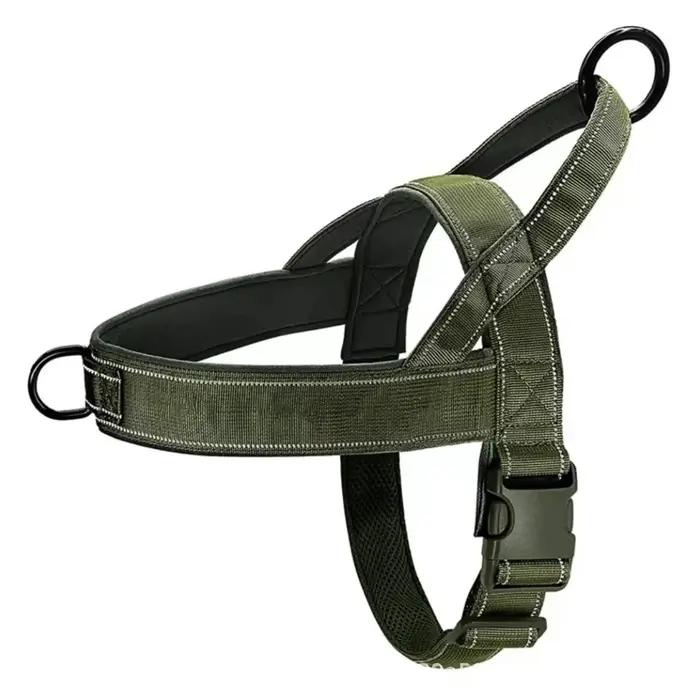 Nouveau Harnais Tactique Anti-Traction pour Chien - Nylon 1000D Réglable pour Grands Chiens