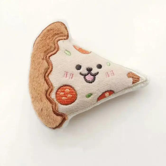 Jouets en peluche pour chiens en forme de nourriture avec couineur