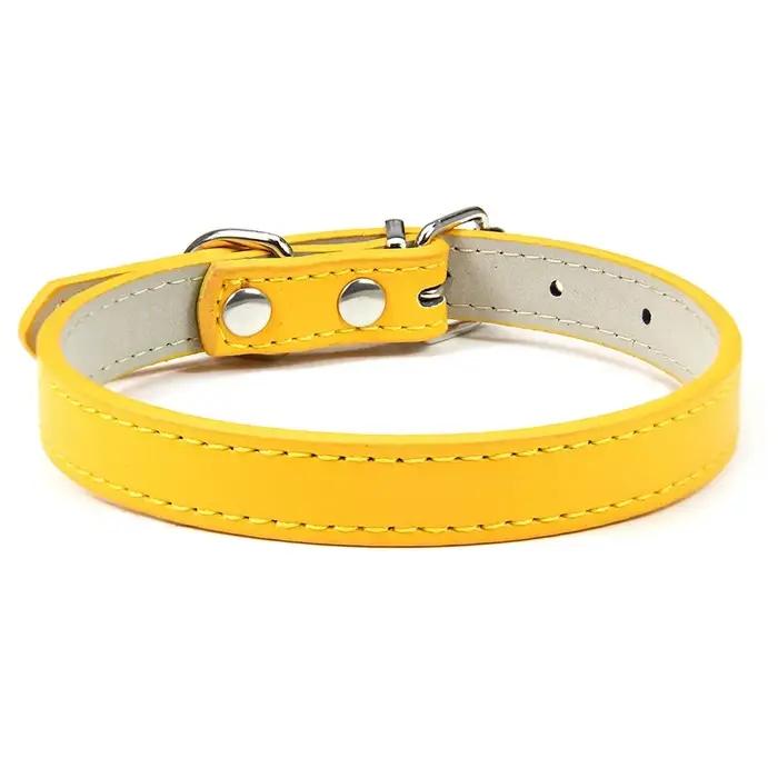 Collier en cuir souple solide pour chien