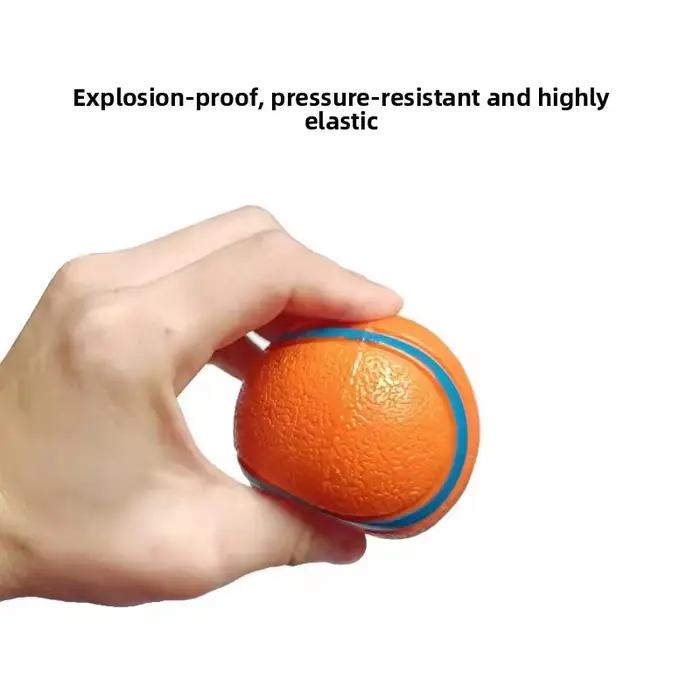 Balle de chien grinçante Durable, jouet interactif élastique indestructible résistant à la mastication pour animaux de compagnie, pour l'entraînement au nettoyage des dents