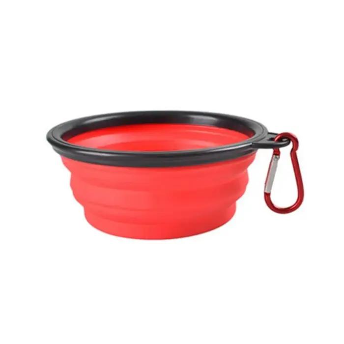 Bol de nourriture pour animaux de compagnie Portable bol TPR Durable