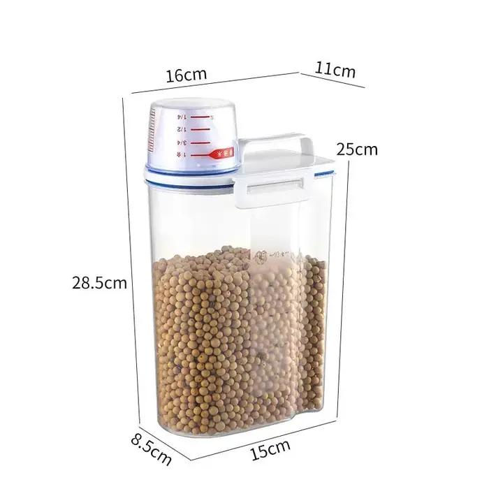 Seau de stockage de nourriture pour chien de 1.5kg/2kg