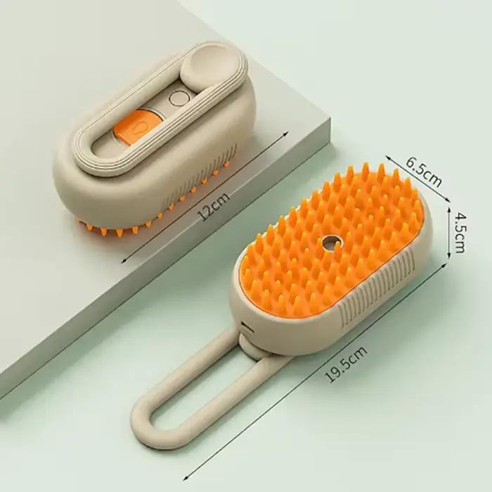 Brosse de Massage en Spray pour animaux de compagnie, pour chat, chien, un bouton, pulvérisation de