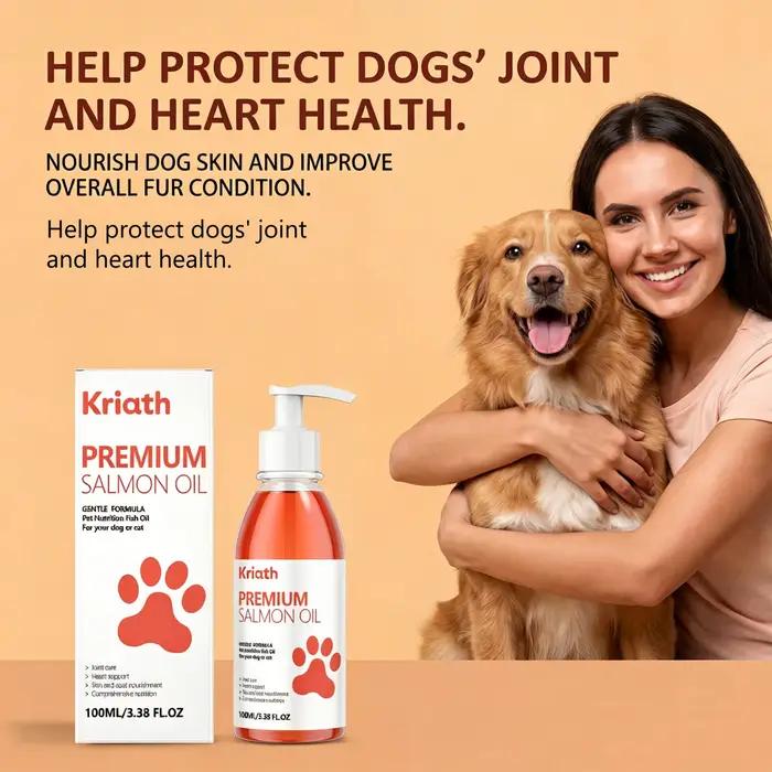 Huile de saumon premium pour animaux de compagnie