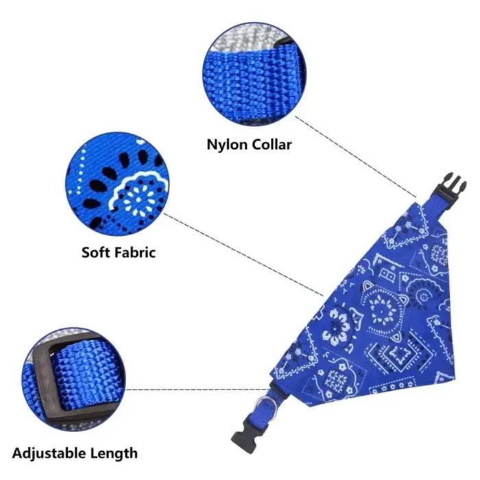 Collier pour chat bavoirs pour animaux de compagnie réglable chien chat cravate pour animaux de compagnie triangulaire salive cravate écharpe chien Bandana collier Triangle bavoir foulard